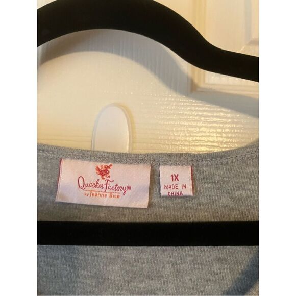 Quacker Factory LS Embroidered Top 1X - Picture 5 of 10